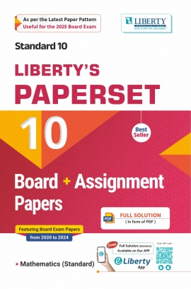 STD-10 (Mathematics Standard ) Board + Assignment Paper Set For 2025 Board Exam Latest Edition. (ENGLISH MEDIUM)